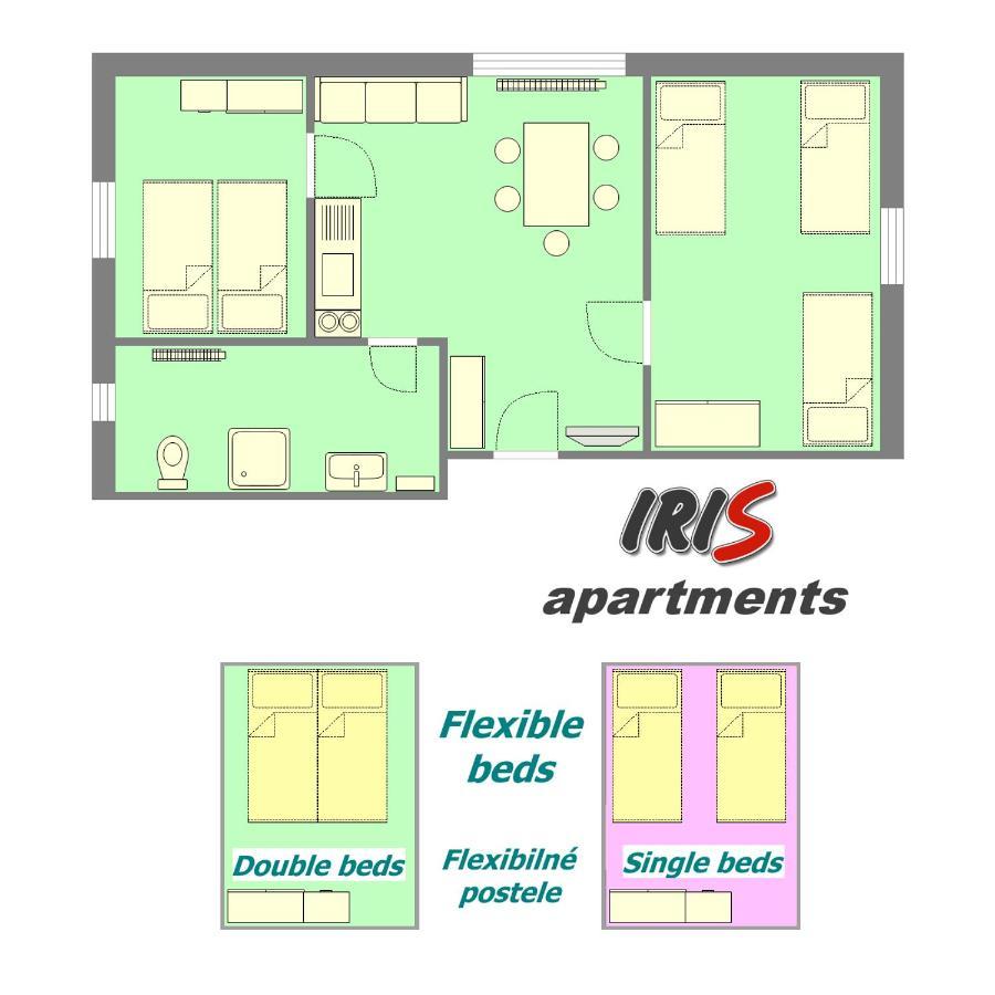 Apartments Iris Liptovský Mikuláš Esterno foto